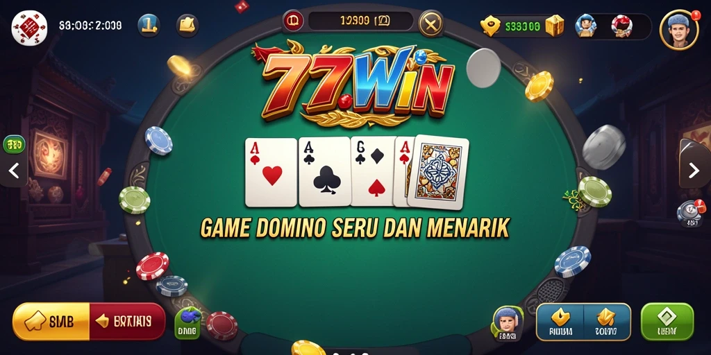 Gameplay seru dari 777WIN dalam permainan Domino yang menarik.