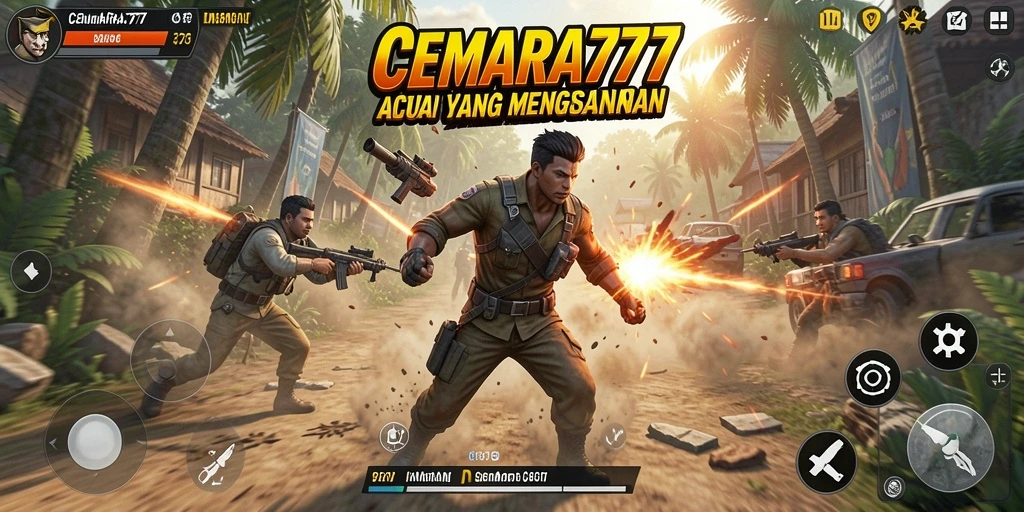 Gameplay dinamis CEMARA777 dengan aksi pertarungan yang menegangkan.