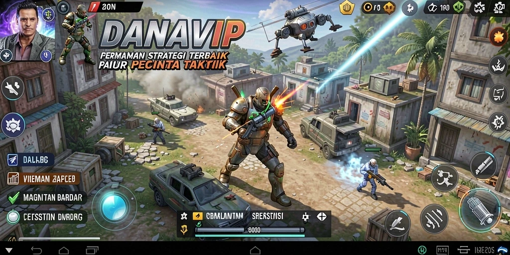 Tampilan gameplay <strong>DANAVIP</strong> yang menarik dan strategis.