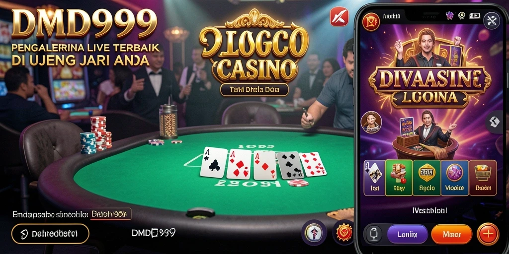 Screenshot gameplay DMD999 menunjukkan keseruan bermain Live Casino.