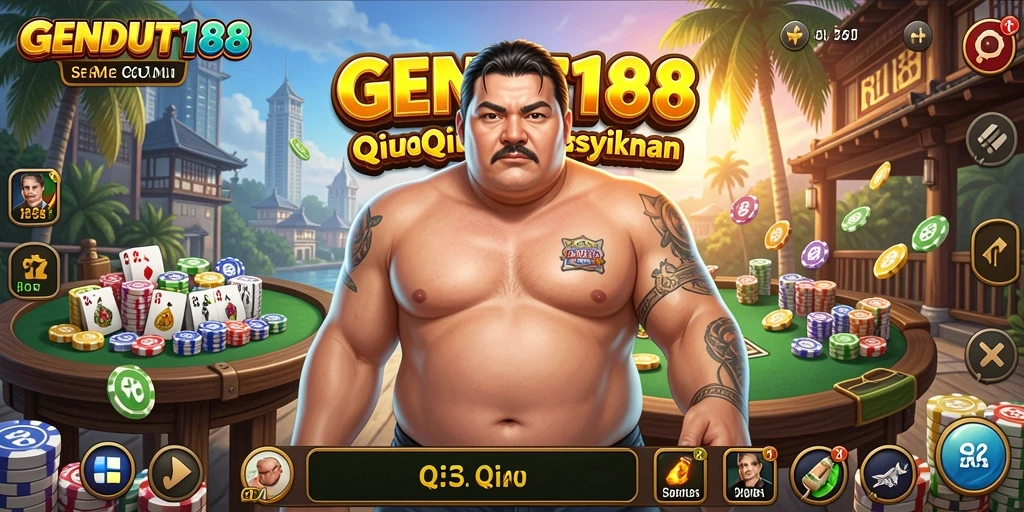 Screenshot utama GENDUT188 dengan tampilan permainan QiuQiu yang menarik.