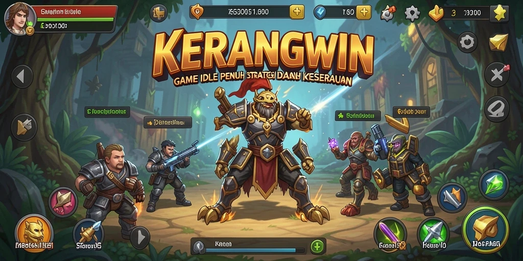 Tampilan gameplay KERANGWIN yang menawan dan menghibur.