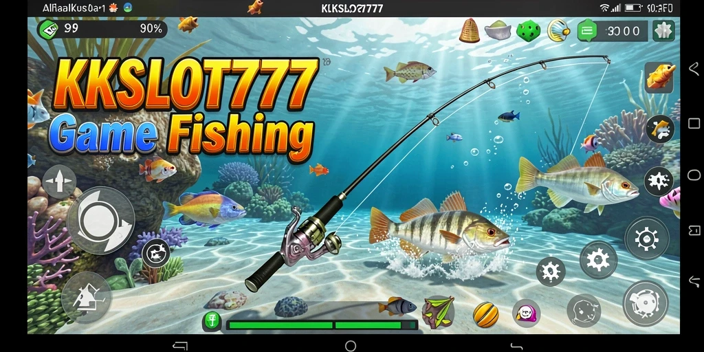 Tampilan gameplay KKSLOT777 yang menggugah selera memancing.