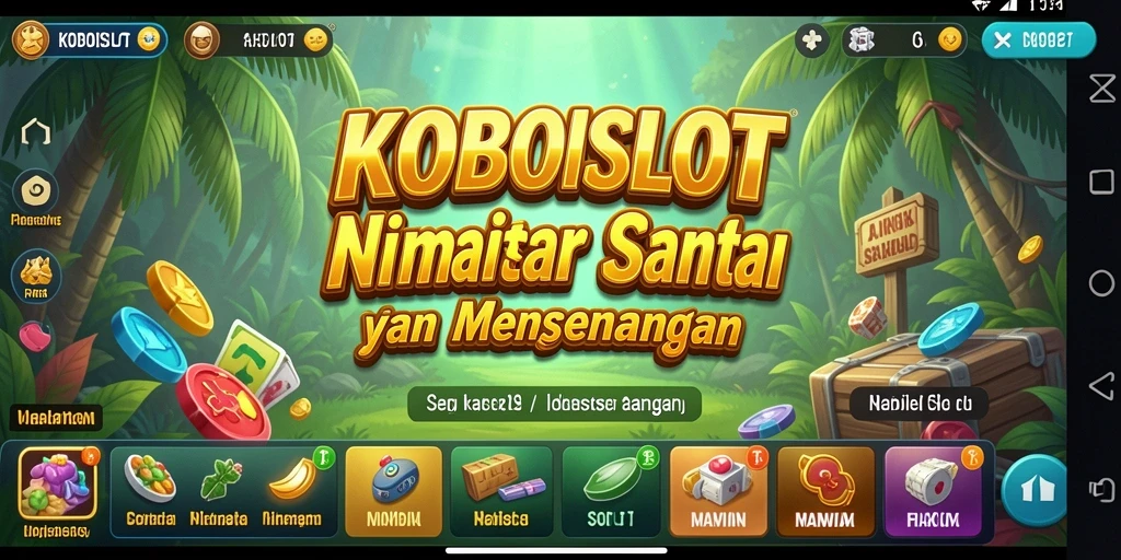 Gameplay seru KOBOISLOT dengan mesin slot yang beragam.