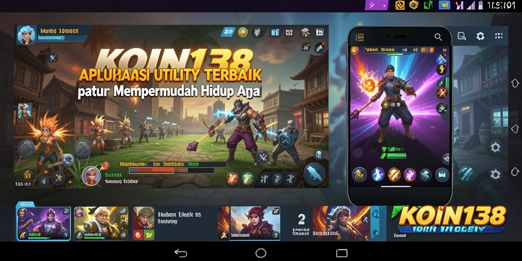 Tampilan antarmuka KOIN138 yang sederhana dan menarik.