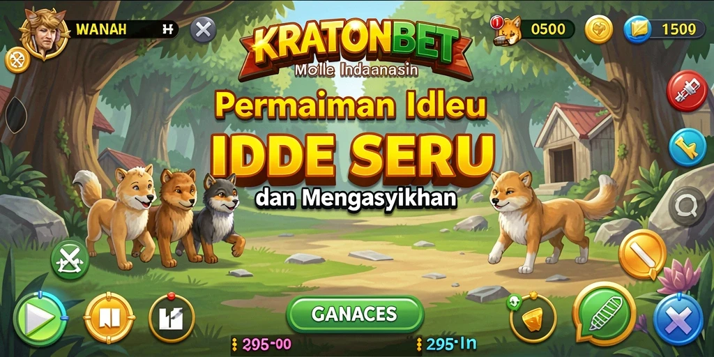 Tampilan gameplay KRATONBET menampilkan aksi pengelolaan kerajaan yang menarik.