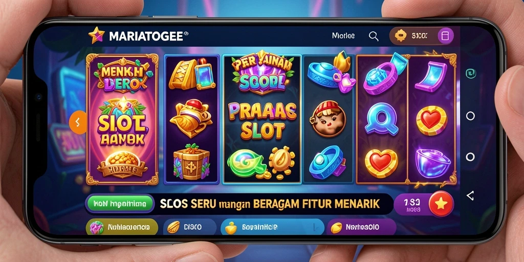 Tampilan gameplay MARIATOGEL yang seru dan menarik.