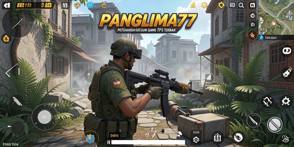 Tampilan seru gameplay PANGLIMA77 dalam aksi TPS.