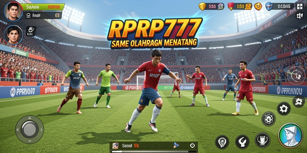Tampilan gameplay RPRP777 yang penuh aksi olahraga.