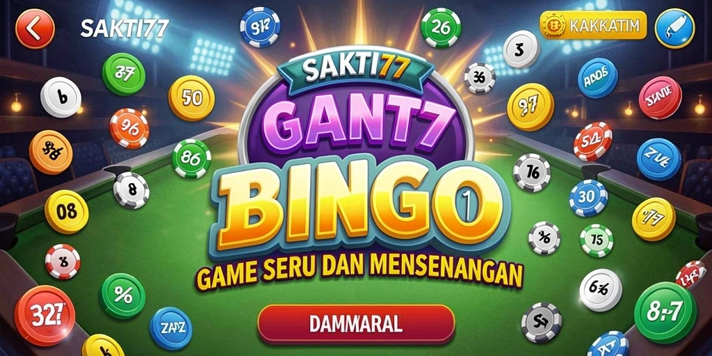 Screenshot gameplay SAKTI77 yang menampilkan suasana seru saat bermain Bingo.