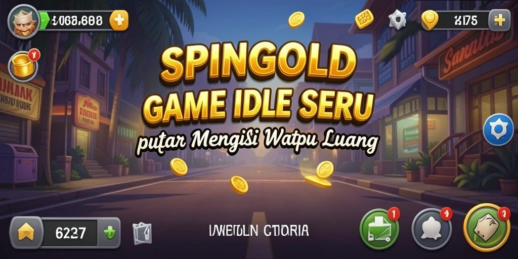 Tampilan gameplay SPINGOLD yang menarik dan menghibur di dunia Idle.