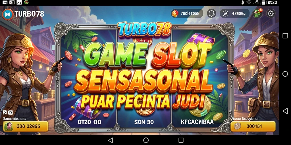 Screenshot gameplay TURBO78 menunjukkan keseruan permainan Slot yang menarik.
